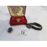 A Lucerne 17 jewel wristwatch and 2 othe