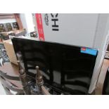 A Hitachi flat screen TV