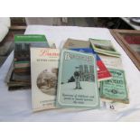 A mixed lot including books and maps of