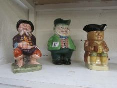 A Melba tale teller, Wood's farmer, 19th century Toby jugs etc