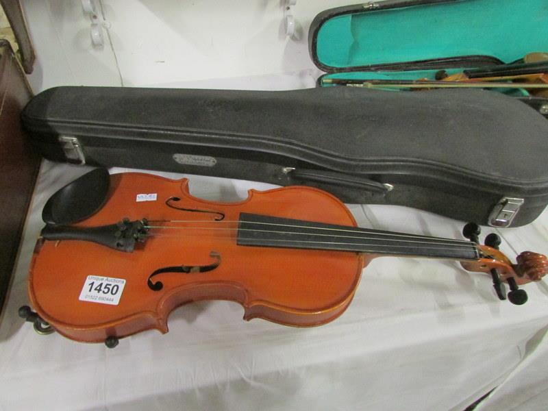 A cased 'Skylark' violin