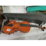 A cased 'Skylark' violin