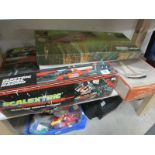 A Scalextric Grand Prix set and 2 model sailing ship kits
Condition
Sergal race horse bomb