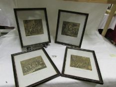 A set of 4 early engravings