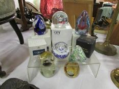 6 boxed Caithness glass paperweights and