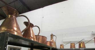 A large mixed lot of copper including ju
