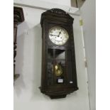 An Edwardian wall clock (springs ok)