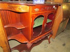 A mahogany glazed cabinet