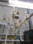 A 6 light chandelier