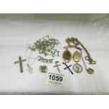 A mixed lot of jewellery including gold,