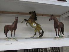 2 Leonardo and 1 Shudehill horse figures