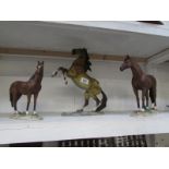 2 Leonardo and 1 Shudehill horse figures