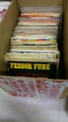 A box of mainly 1960's LPs and 45rpm records