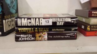 3 autographed hardback books, inc Torvil