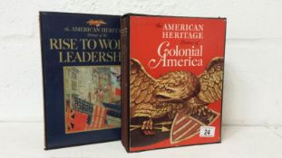 American Heritage' History of colonial America and history of the rise to world leadership