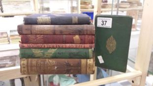 7 Victorian books inc Telescope & Microscope Children of the Plains etc