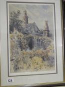 A framed and glazed limited edition print, Keith Anderson 1991, image 40cm x 27cm, frame 58cm x