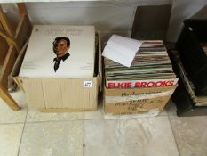 2 boxes of assorted LP records