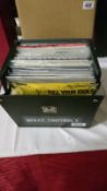 A box of hard punk rock 45rpm records - all in superb condition in picture sleeves