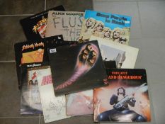 A collection of 10 LP's inc Deep Purple, Thin Lizzy, The Who & Pink Floyd etc.