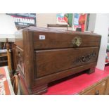 A camphor wood blanket box with Oriental