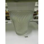 A large Lalique spiral vase, a/f