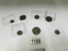 7 Roman coins