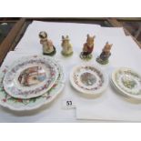 4 Royal Doulton Bramble Edge figures and