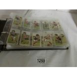 An album of cigarette cards