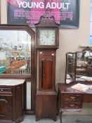 A Grandfather clock with painted dial