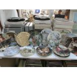 A large quantity of collector's plates w