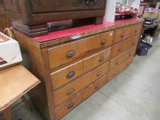 An 8 drawer work shop chest