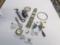 A mixed lot including watches