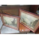 A pair of framed and glazed prints