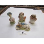4 Royal Albert Beatrix Potter figures