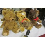 4 Teddy bears including Steiff
