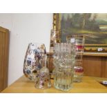 5 Sklo Union glass vases
