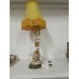 A figure table lamp