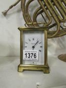 A Bayard brass carriage clock