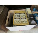 A box of military war board games, compl