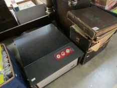 A 1960's record player and quantity of 4