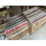 2 boxes of LP records