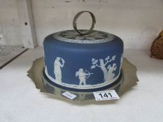 A Wedgwood cheese dome on silver plated