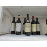 6 bottles of French red wine 1995-2002 (