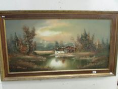 A German oil painting signed Waldeck (Pa