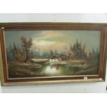 A German oil painting signed Waldeck (Pa