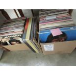 2 boxes of LP records