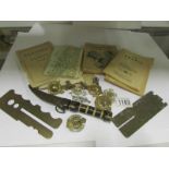 A quantity of RAF items including cap ba