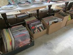6 boxes of LP records