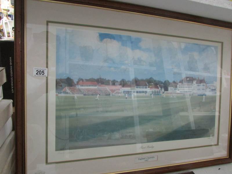 A limited edition print, England V Austr